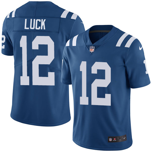 Indianapolis Colts #12 Limited Andrew Luck Royal Blue Nike NFL Home Youth JerseyVapor Untouchable jerseys->youth nfl jersey->Youth Jersey